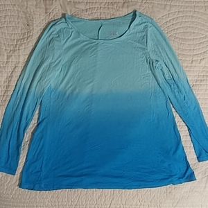 A thin blue shirt